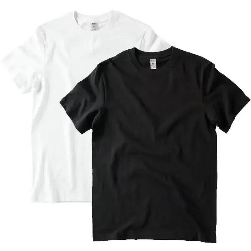 2-pakning Unisex T-skjorter i 100 % Bomull – Klassisk Ensfarget Rund Hals | Myke, Løse og Komfortable Basisplagg