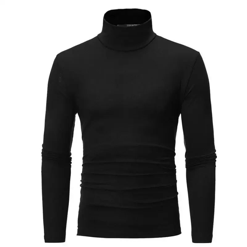 Herre Vinterundertøy – Termisk Langermet Trøye med Høy Hals | Slim Fit &amp; Varm Baselayer