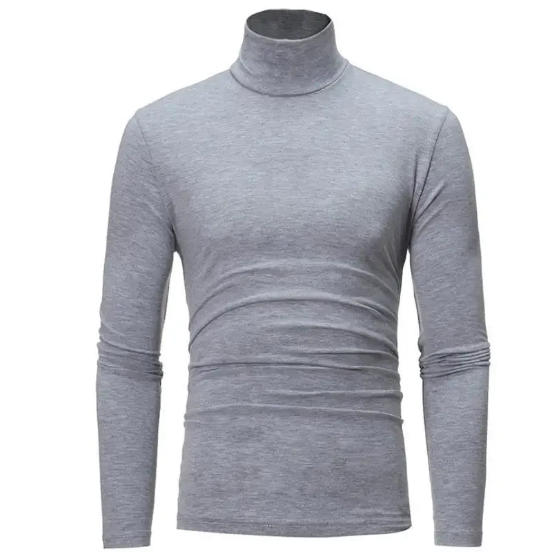 Herre Vinterundertøy – Termisk Langermet Trøye med Høy Hals | Slim Fit &amp; Varm Baselayer
