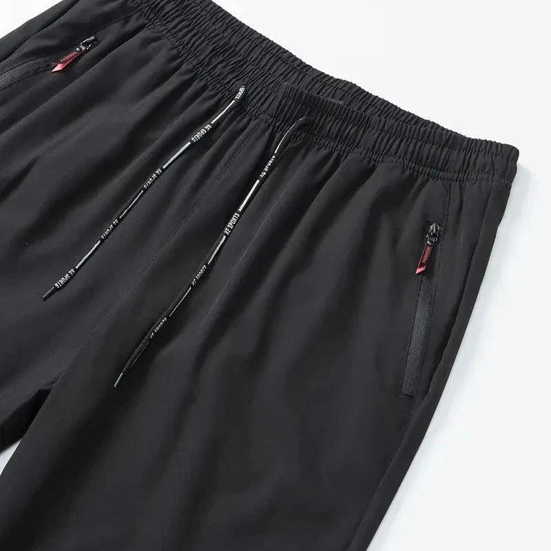 2-pk Herrebukser – Joggebukser med Strikk i Midjen, Klassisk Koreansk Stil – Blågrå
