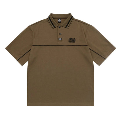 Polo T-skjorte til Herre – Brodert Streetwear &amp; Løs Passform
