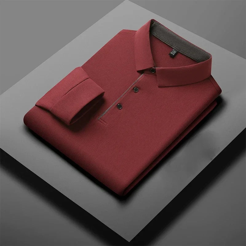 Herre Langermet Polo – Business Casual, Komfortabel &amp; Allsidig