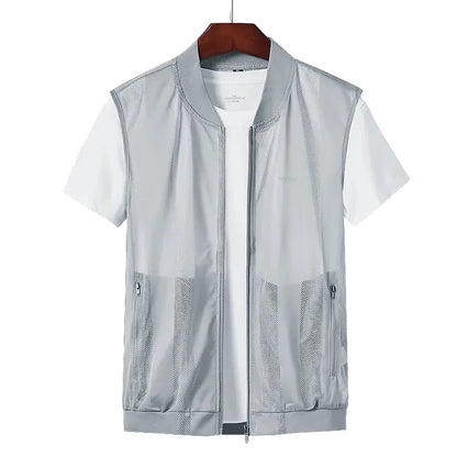 Lett Mesh Vest til Herre – Pustende Outdoor Vest med Flere Lommer