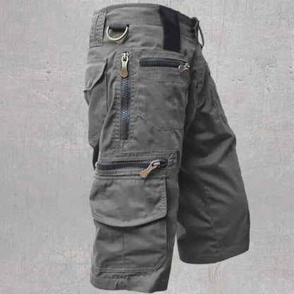 Taktiske Herreshorts med Flere Lommer – Militærstil, Sommer, Rett Passform