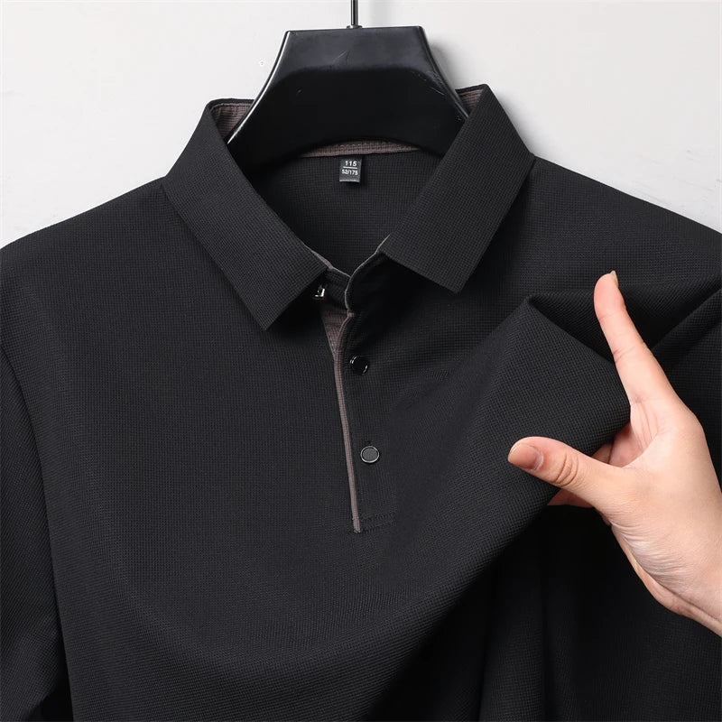 Herre Langermet Polo – Business Casual, Komfortabel &amp; Allsidig