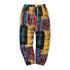 Boho Linbukser for Herre – Lettere Sommerbukser med Tribal Print & Snor i Midjen | Komfortable Joggebukser i Bomullsblanding – Rød