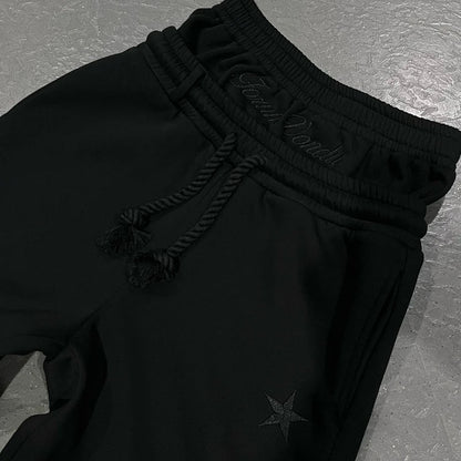 Unisex Joggebukser i Gotisk Streetwear-stil – Trendy Double Waist Track Pants | Retro Hip Hop Joggers i Bomull