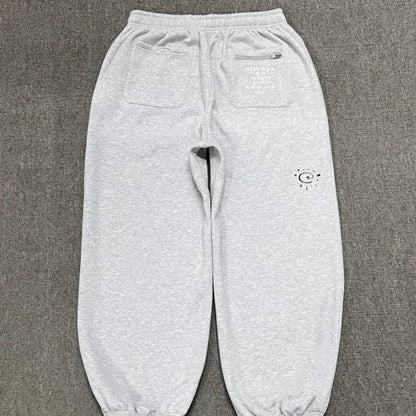 Vintage Fleece Joggebukse for Kvinner – Vide, Tykk og Varme Bukser | Klassisk Streetwear i Grå eller Svart