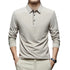 Herre Langermet Polo – Business Casual, Komfortabel & Allsidig – Rød