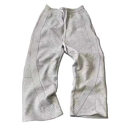 Unisex Joggebukser i Løs Passform – Trendy Streetwear Bukser | Komfortable Allround Trenings- og Hverdagsbukser – Svart