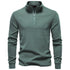 Herre Softshell Genser med Glidelås – Ensfarget Varm og Pustende Pullover | Komfortabel Streetwear Jakke til Høst og Vinter – HD3020-Mørkegrå
