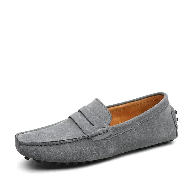 Herresko i Ekte Skinn – Komfortable Mokasiner i Størrelse Opptil 49, Slip-On og Perfekte til Fritid eller Bilkjøring