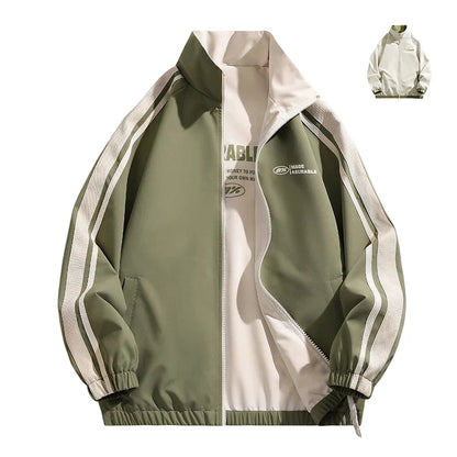 Vendbar Jakke for Par – Vindtett &amp; Vannavvisende Ytterjakke | Unisex Outdoor Jakke med Lange Ermer