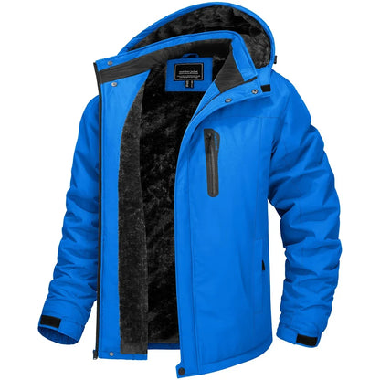 Herre Vinterjakke – Tykk Fleece &amp; Vanntett Softshell | Skijakke &amp; Vindjakke til Friluft &amp; Hverdag
