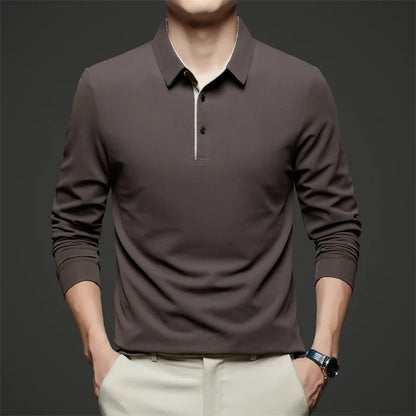 Herre Langermet Polo – Business Casual, Komfortabel &amp; Allsidig