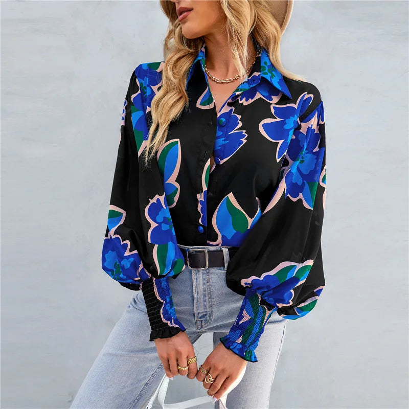 Elegant bluse med knute foran