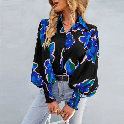 Elegant bluse med knute foran