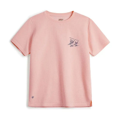 Waffle T-skjorte til Herre – Retro Stil med Strukturert Stoff og Komfortabel Passform