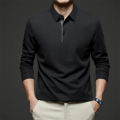 Herre Langermet Polo – Business Casual, Komfortabel &amp; Allsidig