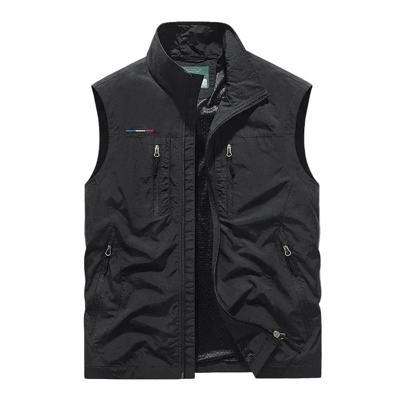 Mesh Vest til Herre – Pustende Multi-lomme Outdoor Vest