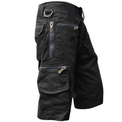 Taktiske Herreshorts med Flere Lommer – Militærstil, Sommer, Rett Passform