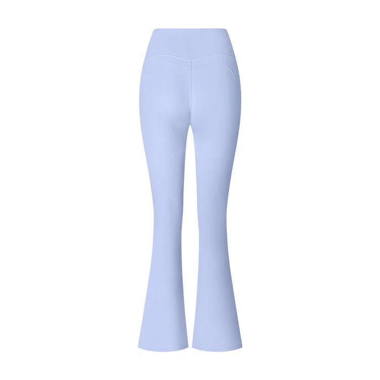 Høytlivs Flared Leggings for Dame – Trening, Yoga &amp; Fitness | Vide Sportstights med Magekontroll og Komfortabel Passform