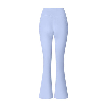 Høytlivs Flared Leggings for Dame – Trening, Yoga &amp; Fitness | Vide Sportstights med Magekontroll og Komfortabel Passform