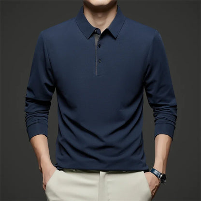 Herre Langermet Polo – Business Casual, Komfortabel &amp; Allsidig