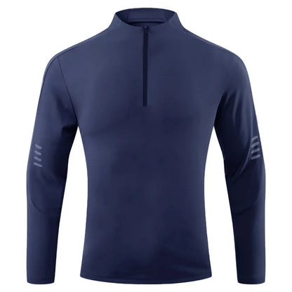 Herre Sport T-skjorte med Lange Ermer – Pustende &amp; Quick Dry