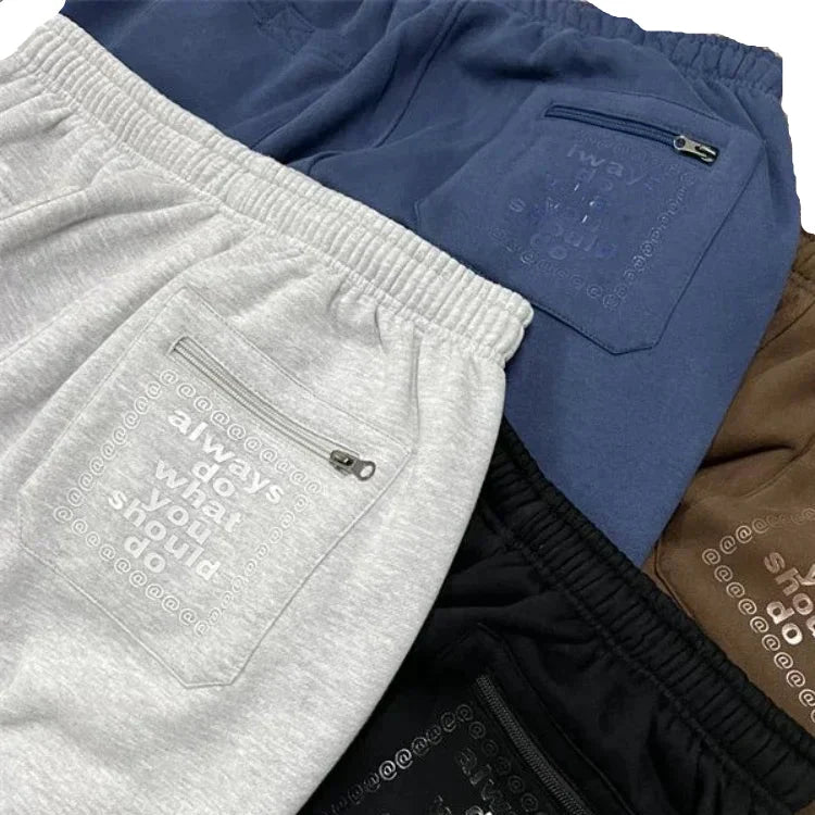 Vintage Fleece Joggebukse for Kvinner – Vide, Tykk og Varme Bukser | Klassisk Streetwear i Grå eller Svart – Grå