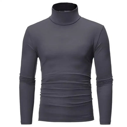 Herre Vinterundertøy – Termisk Langermet Trøye med Høy Hals | Slim Fit &amp; Varm Baselayer