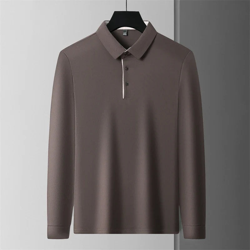 Herre Langermet Polo – Business Casual, Komfortabel &amp; Allsidig