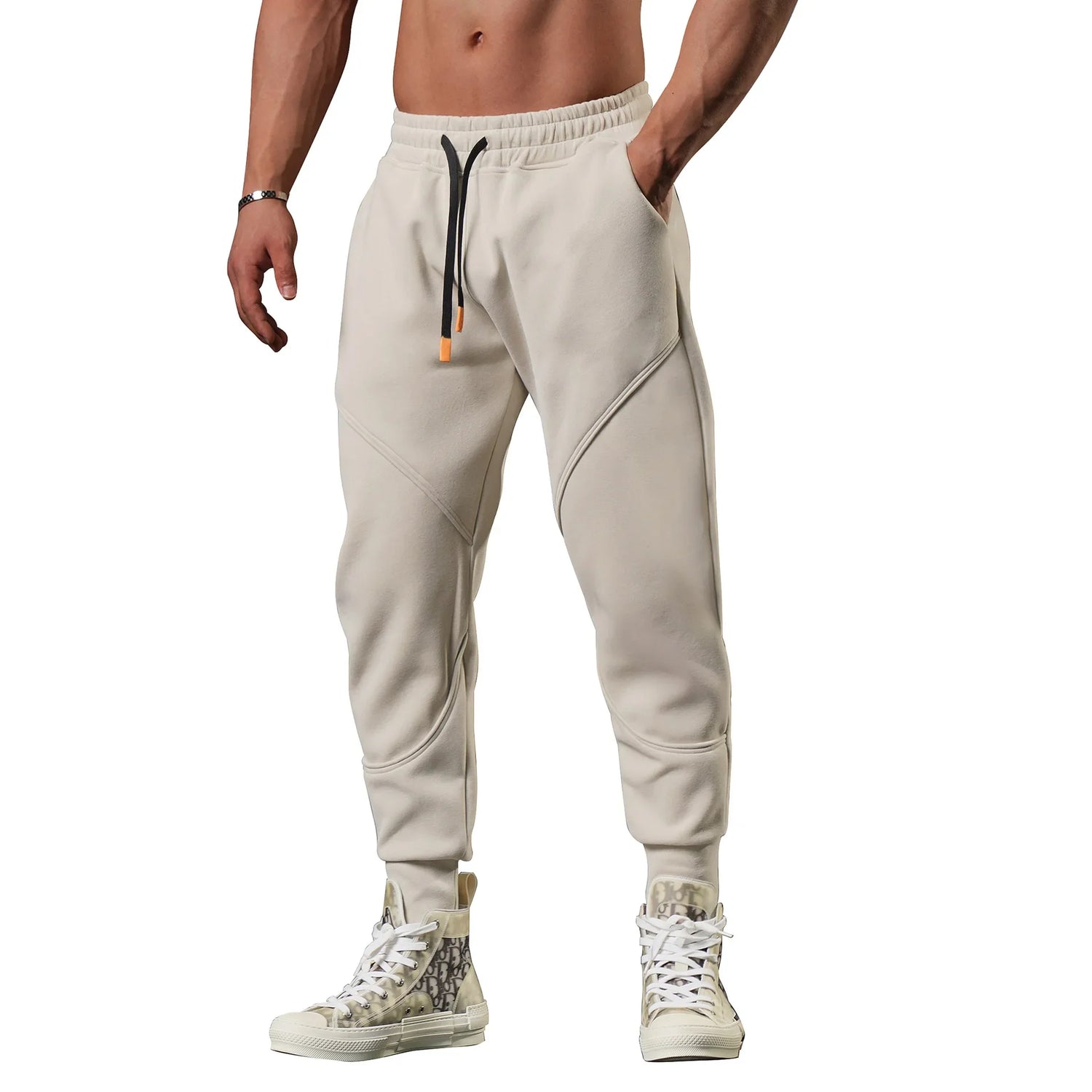 Herre Treningsbukse – Slim Fit Joggebukse til Trening, Løping og Hverdagsbruk