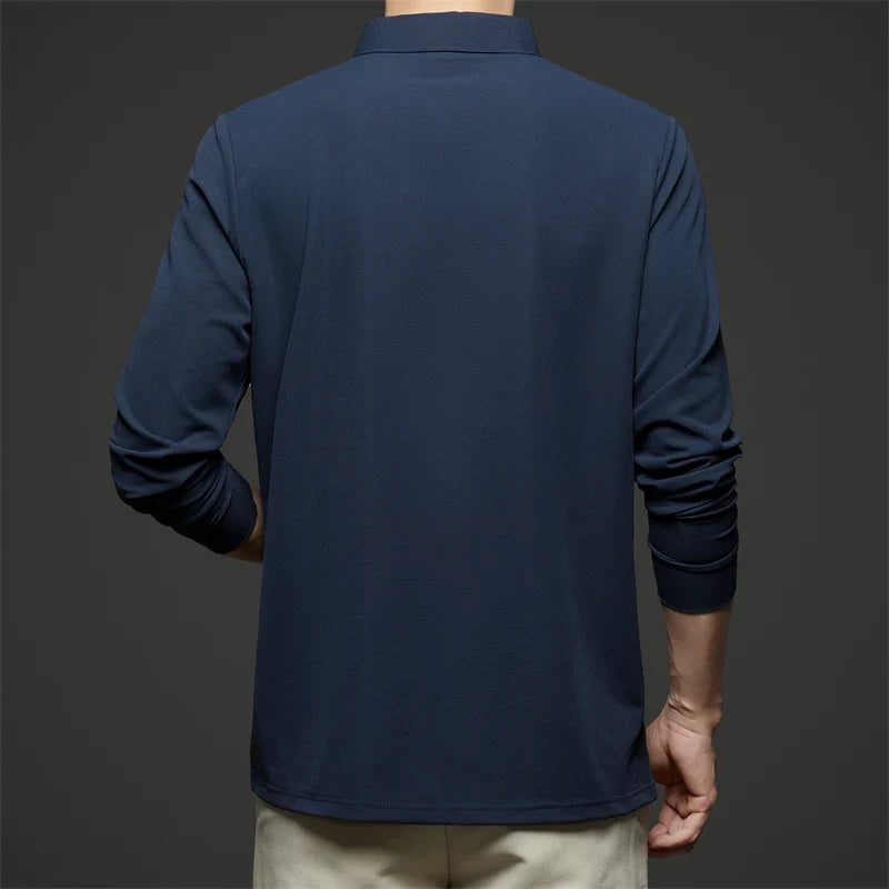 Herre Langermet Polo – Business Casual, Komfortabel &amp; Allsidig