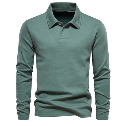 Herre Polo Skjorte med Broderi – Klassisk Krage &amp; Luksuriøs Golfstil