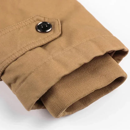 Herre Vinterjakke med Hette – Militærstil, Varm Parkas &amp; Snøjakke