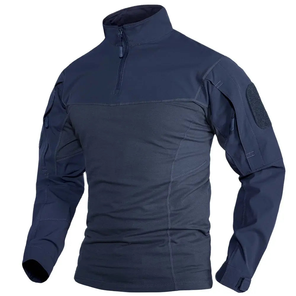 Herre – Langermet 1/4-zip tur- og treningsgenser med glidelåslommer