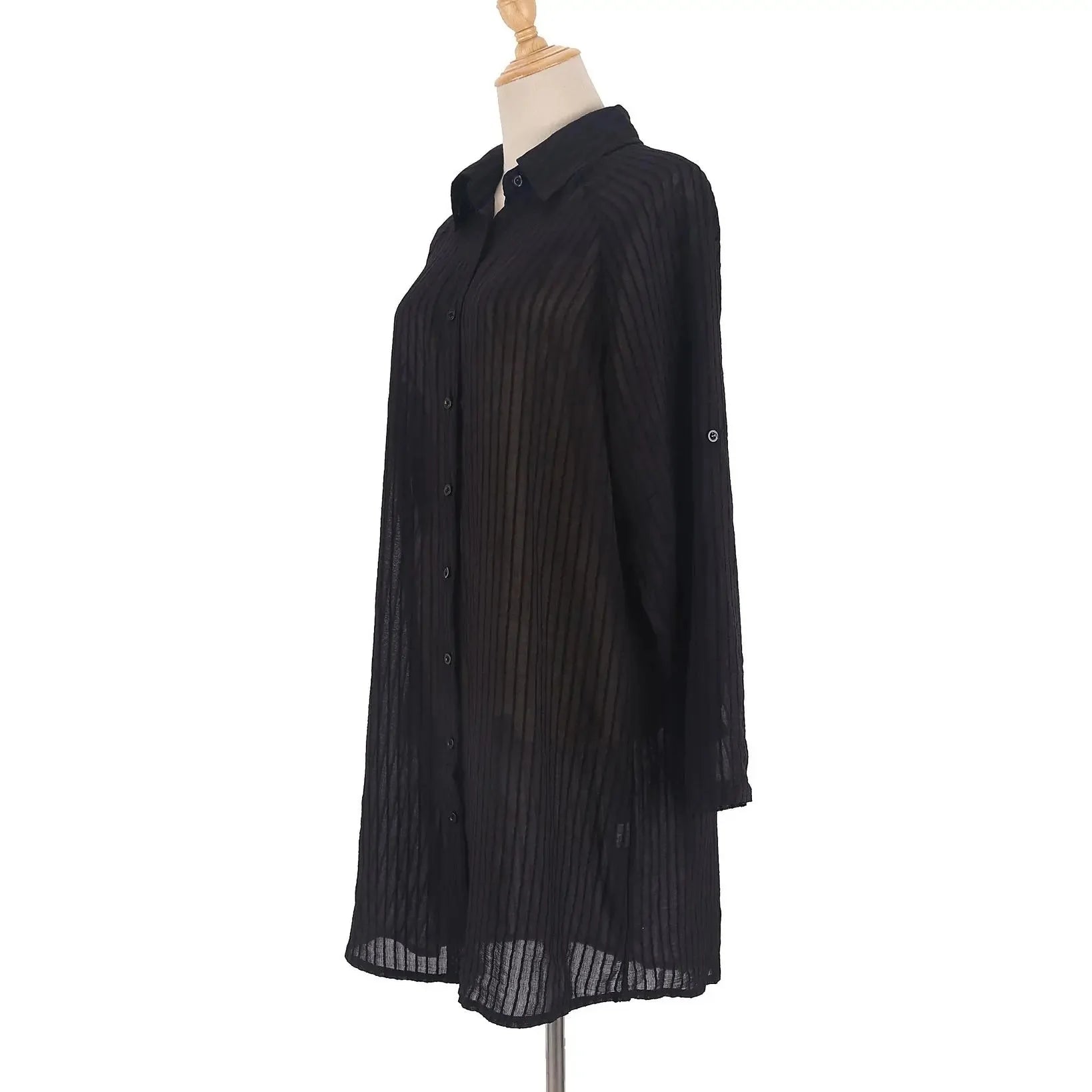 Elegant Strandkimono med Belte – Perfekt som Bikini Cover-Up