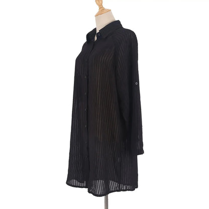 Elegant Strandkimono med Belte – Perfekt som Bikini Cover-Up