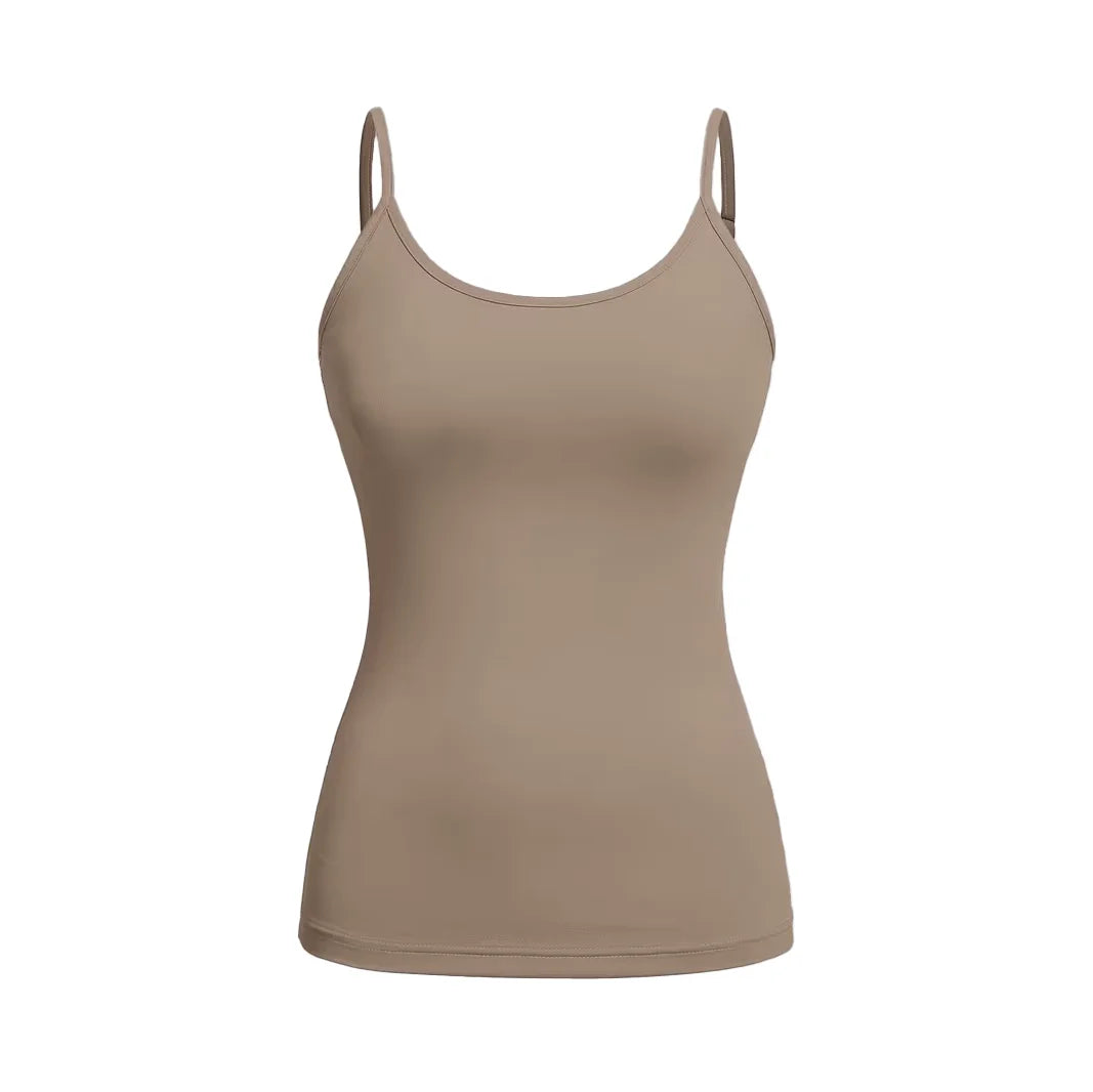 Slim Fit Tank Top til Dame – Enkel og Pustende Sommertopp