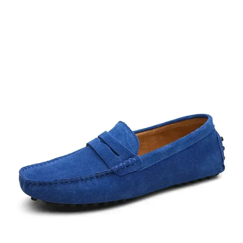 Herresko i Ekte Skinn – Komfortable Mokasiner i Størrelse Opptil 49, Slip-On og Perfekte til Fritid eller Bilkjøring
