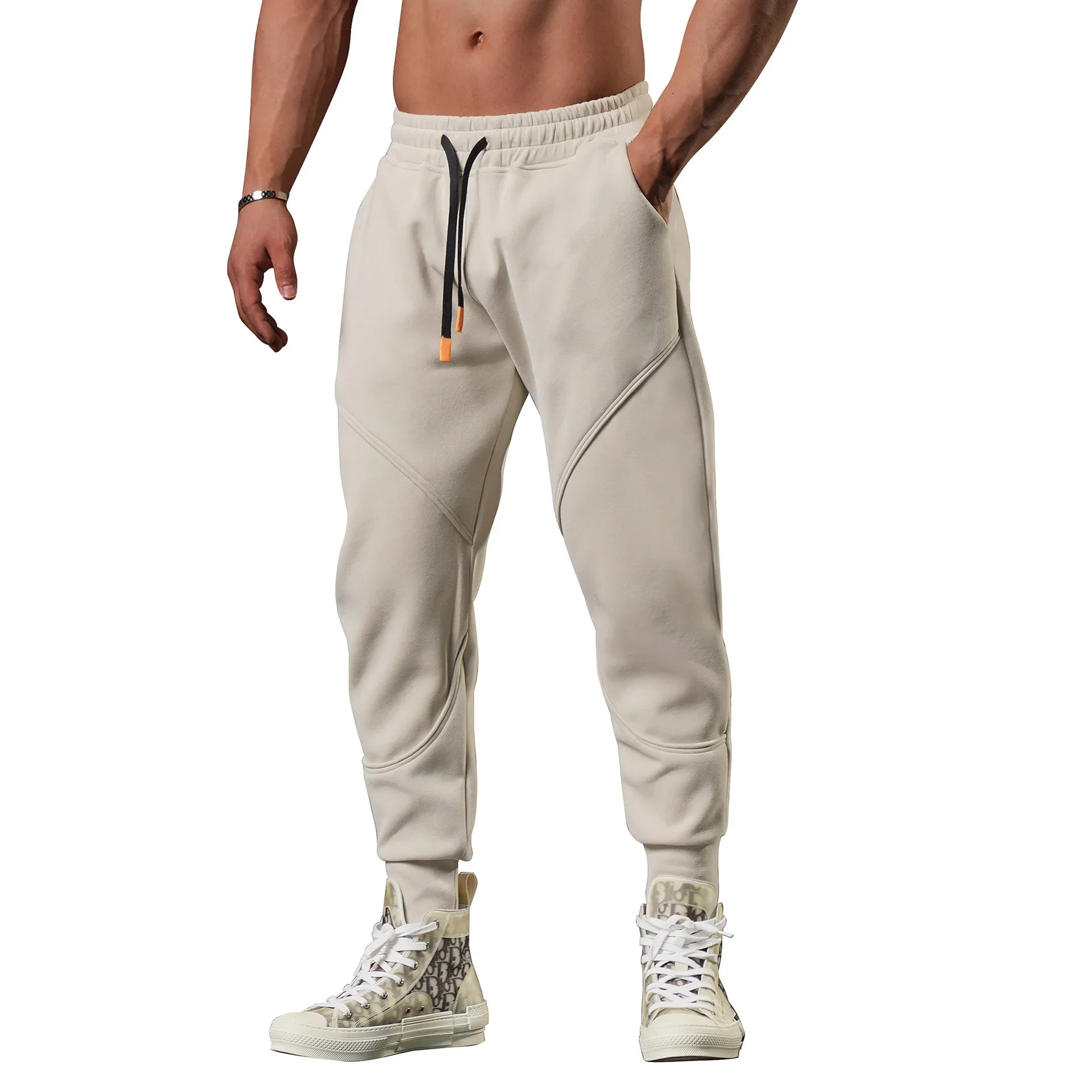 Herre Treningsbukse – Slim Fit Joggebukse til Trening, Løping og Hverdagsbruk