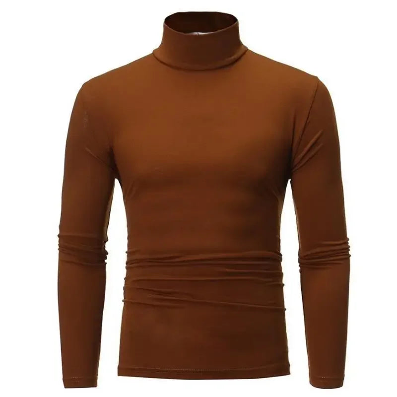 Herre Vinterundertøy – Termisk Langermet Trøye med Høy Hals | Slim Fit &amp; Varm Baselayer