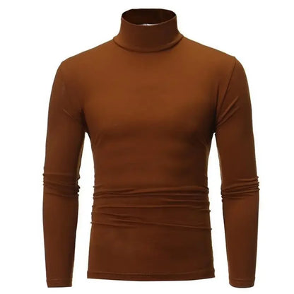 Herre Vinterundertøy – Termisk Langermet Trøye med Høy Hals | Slim Fit &amp; Varm Baselayer
