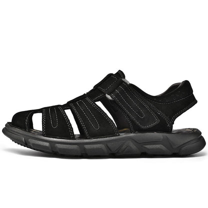 Komfortable sandaler i skinn