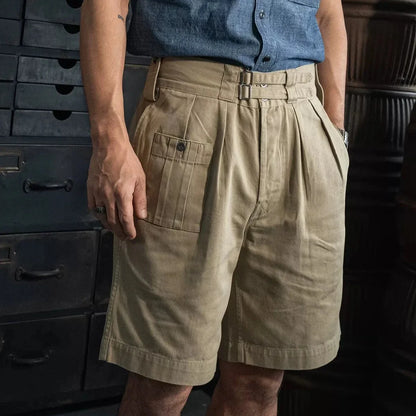 Gurkha Bermuda-shorts for menn – Army Khaki Drill 1941-inspirert design
