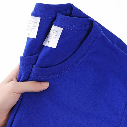 Unisex T-skjorte i 100% Bomull – Sommer Loose Fit, Ensfarget