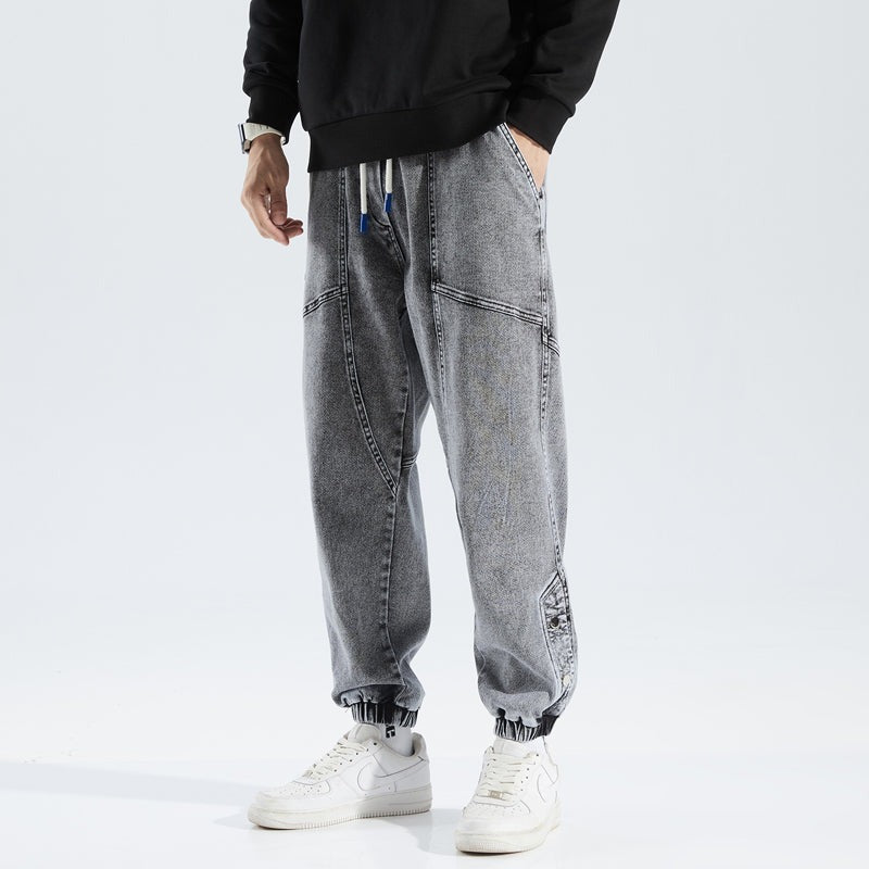 Fasjonable joggebukser i denim