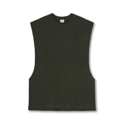 Sommer Singlet med Åpen Side – Mesh Treningstopp uten Ermer for Herre