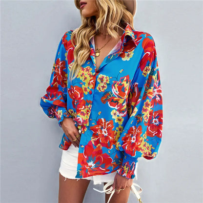 Elegant bluse med knute foran